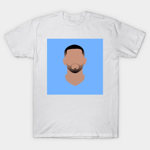 Gabriel Jesus Minimalistic Face Art T-Shirt by GotchaFace